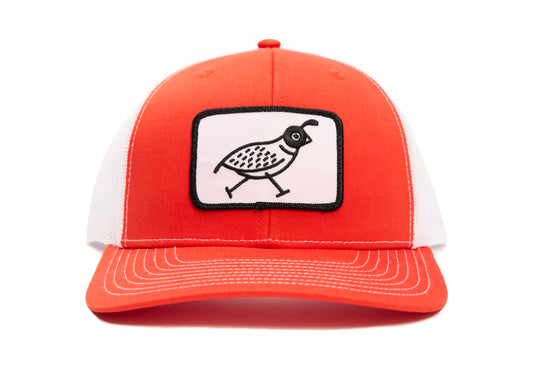 Quail Patch Cap - Orange/White