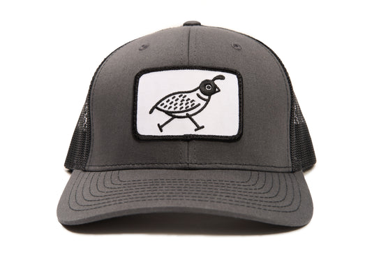 Quail Patch Cap - Black/Grey